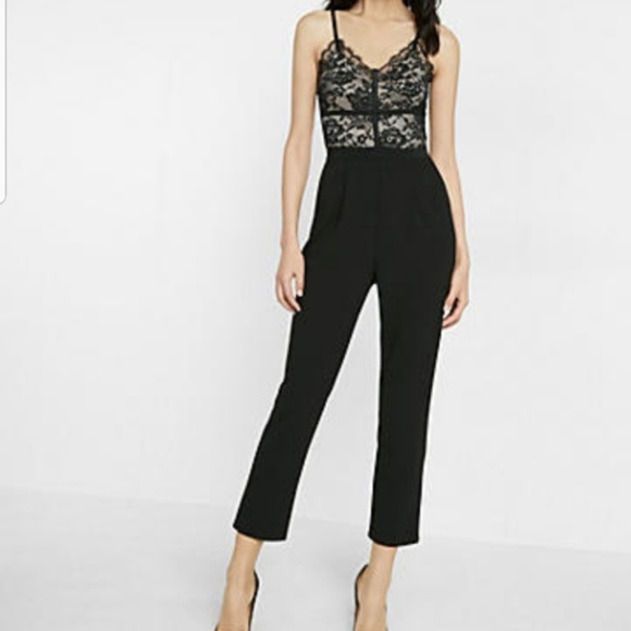 express black lace jumpsuit